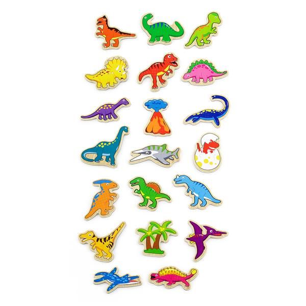 Набір магнітів Viga Toys Динозаври 20 шт. (50289) 50289 50289