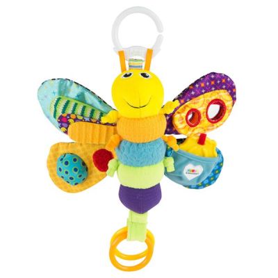 М&#039;яка іграшка-підвіска Lamaze Метелик із прорізувачем і пищалкою (L27024)