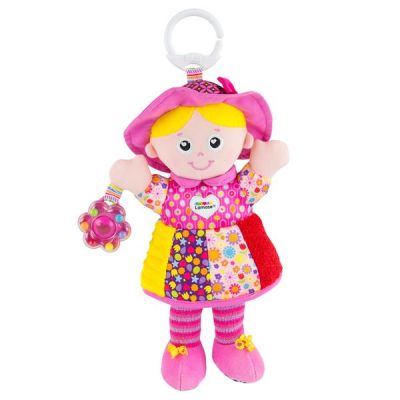 М&#039;яка іграшка-підвіска Lamaze Лялька Емілі з брязкальцем (L27026)