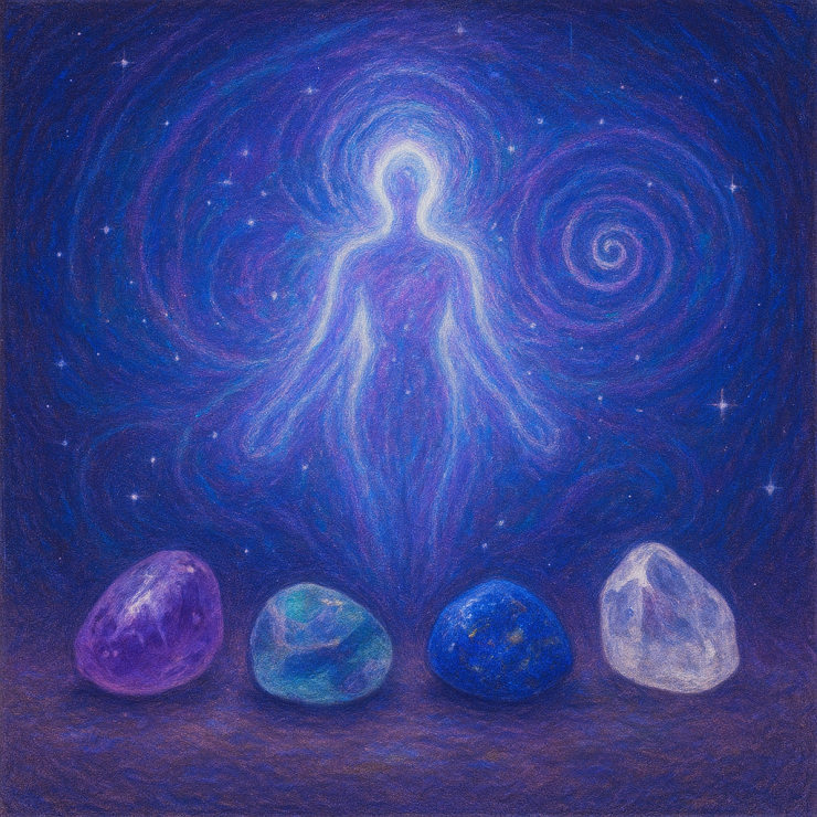 🌌Ефір — п’ята стихія: камені талісмани, практики