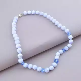 Намисто Сапфирин срібло (925 проба) 46 см.