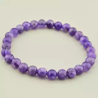 Браслет на резинці Аметист 18 см
