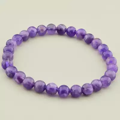Браслет на резинці Аметист 18 см