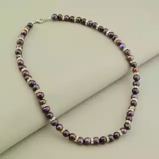 Намисто комбіноване Перли 44 см