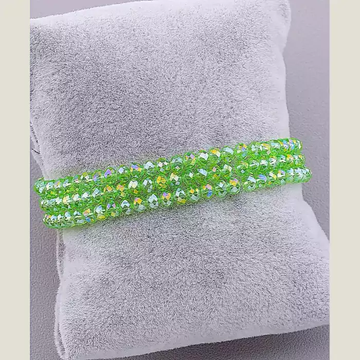 🏷️️ Браслет резинка Чеський кришталь 17 см ss_47628