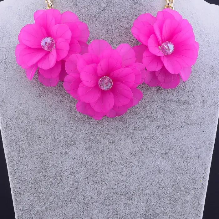 🏷️️ Підвіска-ланцюжок квіти Сrystal 45 см FJ ss_12972