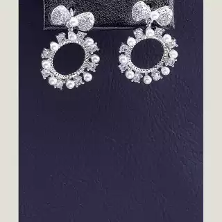 Сережки пусети Xuping Майорка (родій)