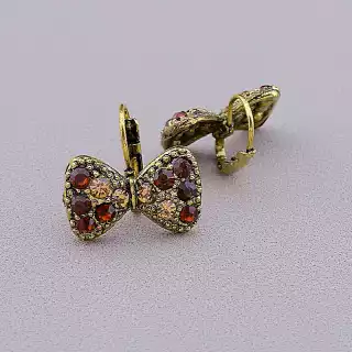 Сережки англійський замок Fashion Сrystal