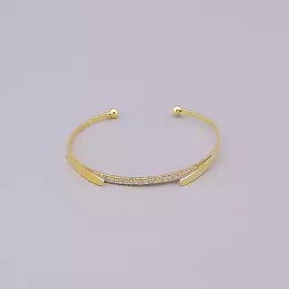 Браслет без застібки Saiya Фіаніт 16 см (позолота 18к)