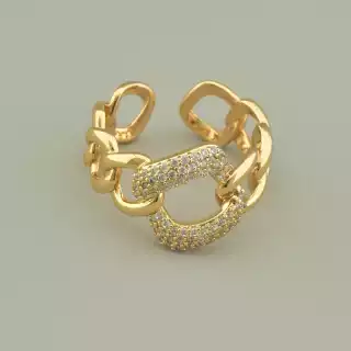 Каблучка Xuping Фіаніт (позолота 18к)