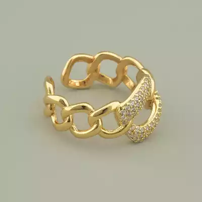 🏷️️ Каблучка Xuping Фіаніт (позолота 18к) F-93890