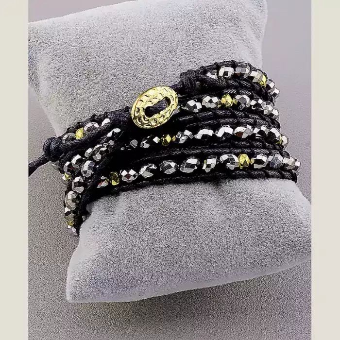 🏷️️ Браслет петля Chan Luu Чеський кришталь 70 см шнурок ss_55803