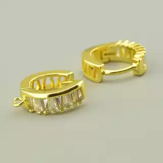 Швензи Пара Фіаніт (позолота 14к)