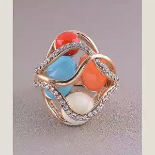 Перстень Сrystal Fashion (позолота 18к)