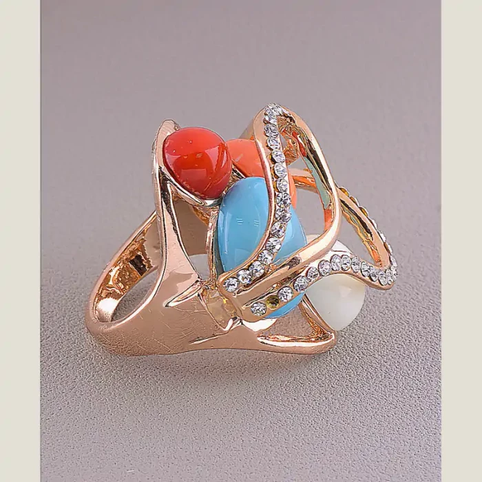 🏷️️ Перстень Сrystal Fashion (позолота 18к) ss_88441