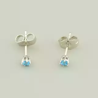 Сережки мінімалі пусети Xuping Фіаніт (родій)