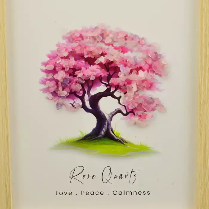🏷️️ Картина з рожевим кварцем рожева (210х155 мм) ss_104551