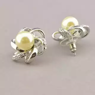 Сережки пусети Winniana (Італія) Майорка, Фіаніт