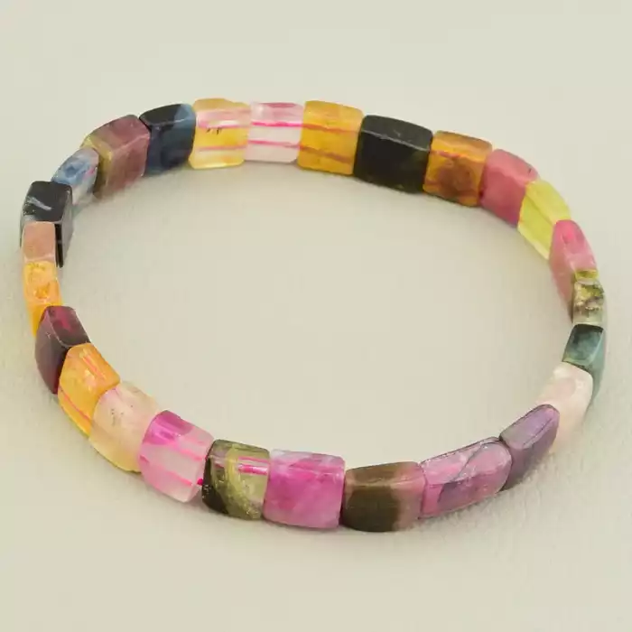 🏷️️ Браслет на резинці Турмалін 18 см ss_106275