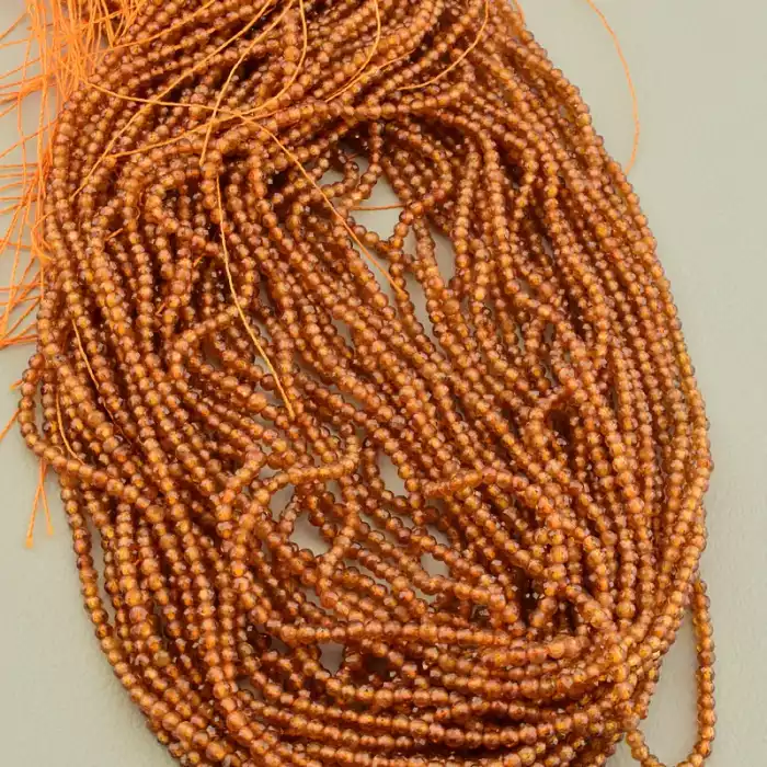 🏷️️ Намистини Гранат 39 см 2.4 мм. (без застібки) F-106484