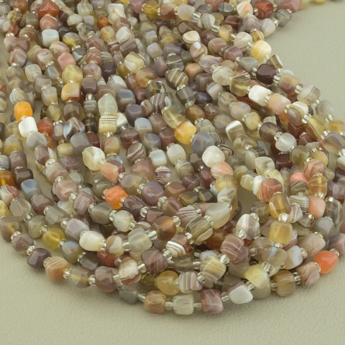 🏷️️ Нитка Агат 38 см. (без застібки) ss_99270