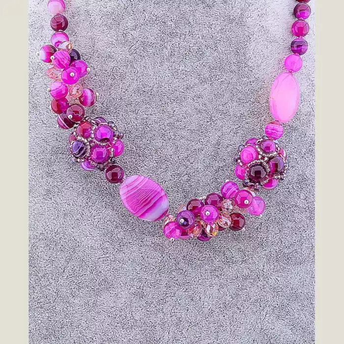 🏷️️ Намисто Агат 51 см ss_13403