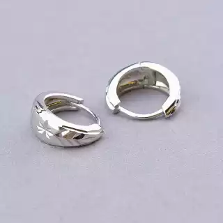 Сережки-кільця Xuping (родій)