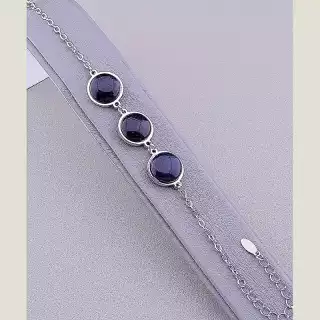 Браслет з карабіном Авантюрин 19 см