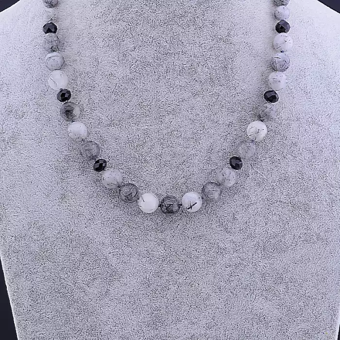 🏷️️ Намисто Волосатик, Чеський кришталь 48 см ss_82770