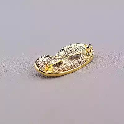 🏷️️ Брошка маска Сrystal (позолота 18к) F-82989