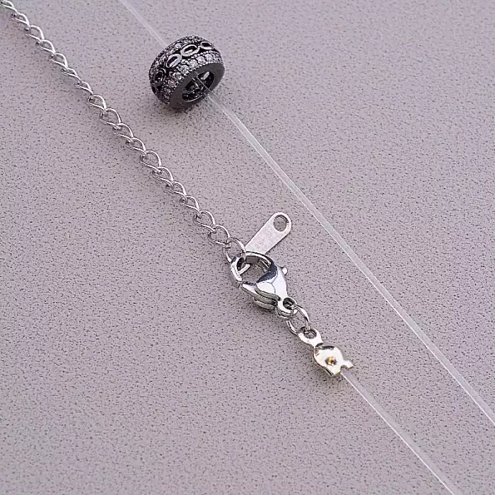 🏷️️ Підвіска Фіаніт 40 см (хром) ss_63625