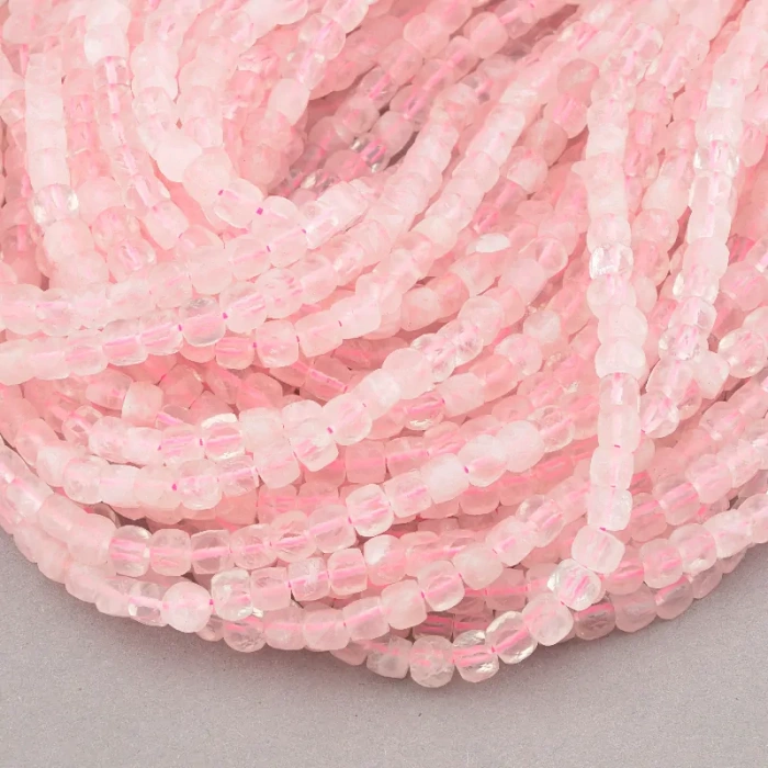 🏷️️ Нитка Рожевий кварц 39 см (без замка) ss_83673