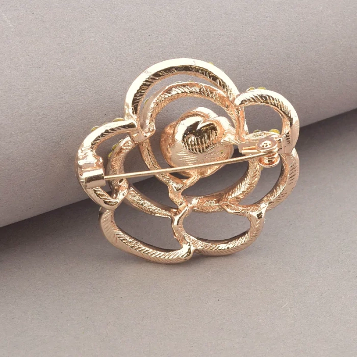 🏷️️ Брошка квітка Fashion Сrystal, Майорка ss_74437