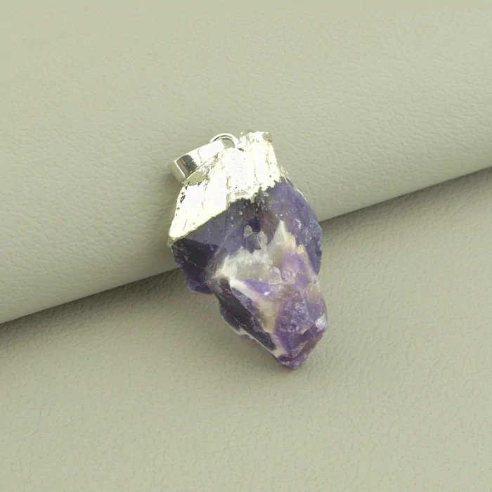 🏷️️ Кулон Аметист 55х20мм. ss_100740