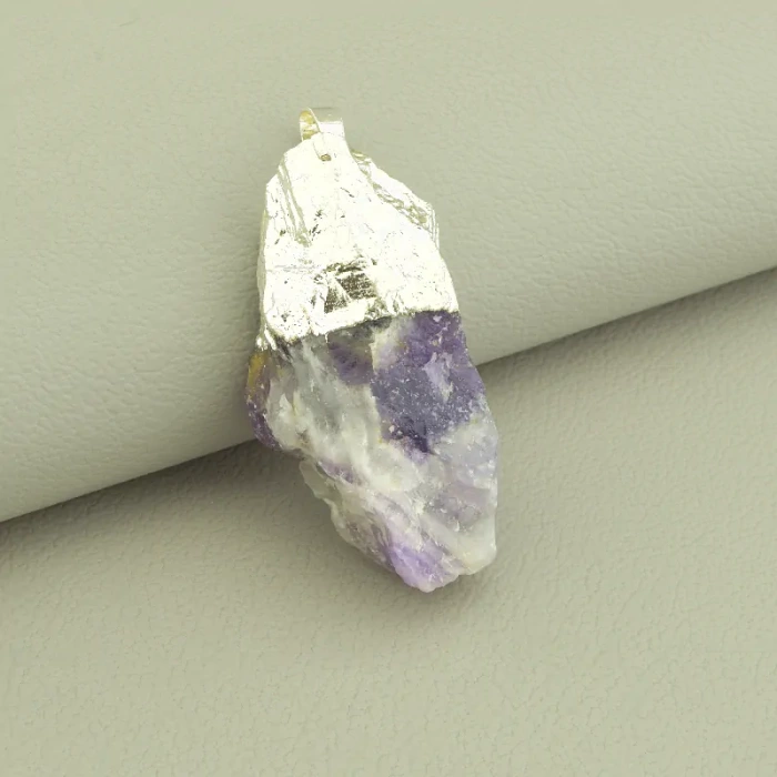 🏷️️ Кулон Аметист 55х20мм. ss_100740