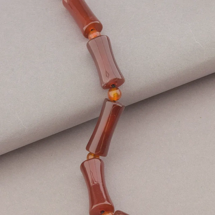 🏷️️ Намисто Сердолік 43 см ss_76586