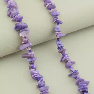 🏷️️ Намисто Чароїт (cрібло 925 проба) 47 см. F-101354