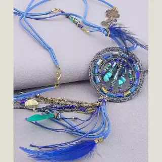 Підвіска замш 80 см Hand Made