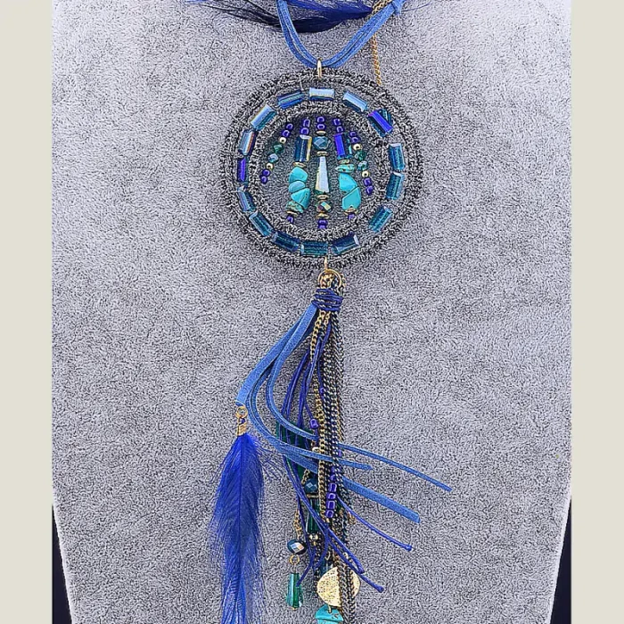 🏷️️ Підвіска замш 80 см Hand Made ss_18240