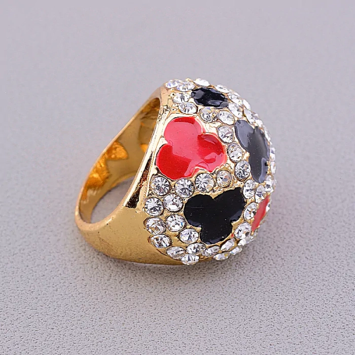 🏷️️ Перстень емаль Сrystal (позолота 18к) ss_42823