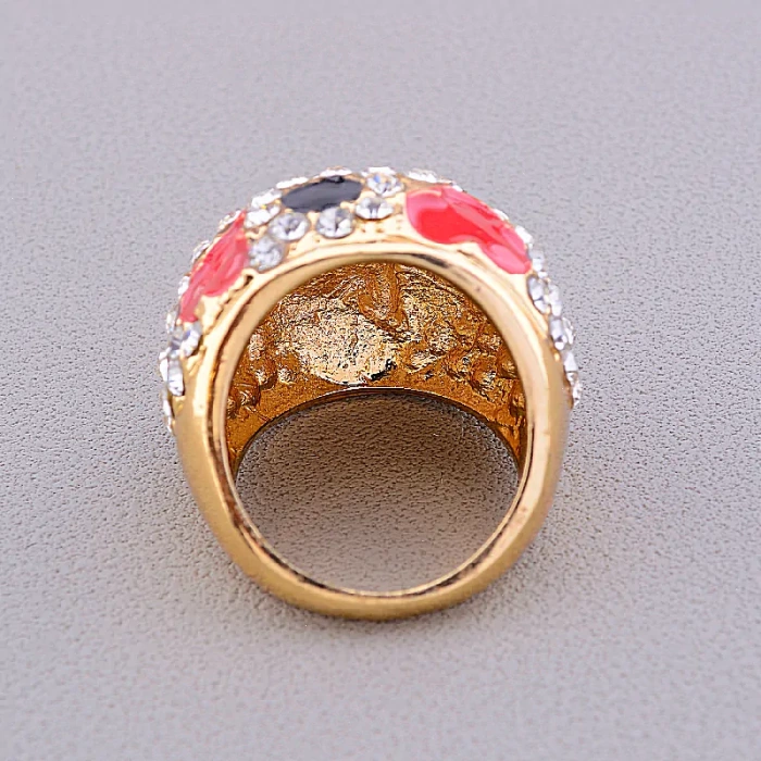 🏷️️ Перстень емаль Сrystal (позолота 18к) ss_42823
