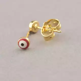 Сережки пусети Xuping емаль (позолота 18к)