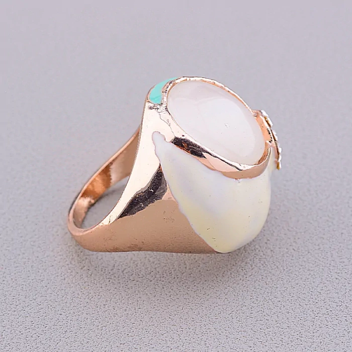 🏷️️ Перстень емаль Сrystal Fashion (позолота 18к) ss_43036