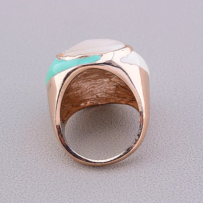 🏷️️ Перстень емаль Сrystal Fashion (позолота 18к) ss_43036