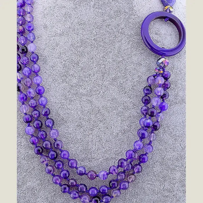 🏷️️ Намисто Агат 100 см ss_67985