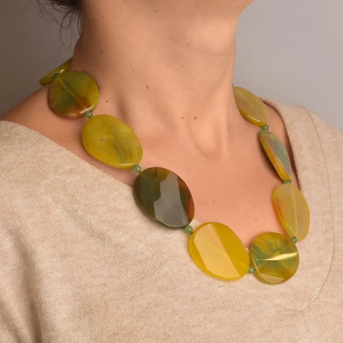 🏷️️ Намисто Агат 52 см ss_78798