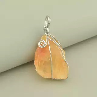 Кулон Кварц у дроті 45х20мм.