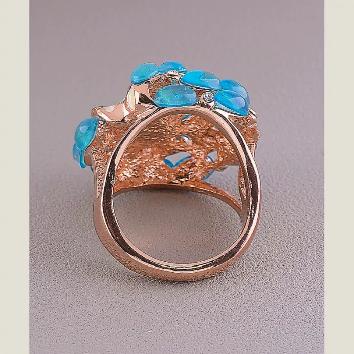 🏷️️ Перстень емаль Сrystal Fashion (позолота 18к) ss_45122