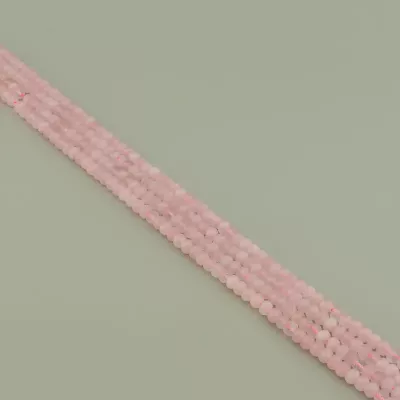 Нитка Рожевий кварц 38 см. (без замка)