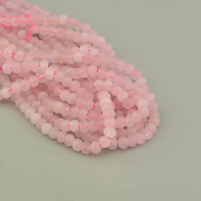 🏷️️ Нитка Рожевий кварц 38 см. (без замка) ss_96843